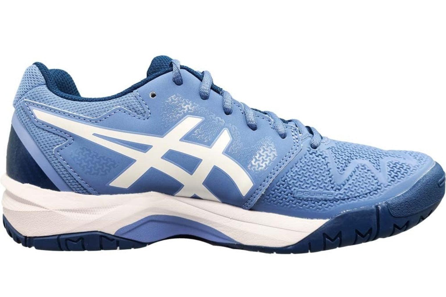 ASICS GEL RESOLUTION 8 GS JUNIOR BLUE HARMONY WHITE