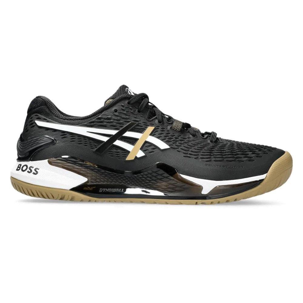 ASICS GEL-RESOLUTION 9 (BLACK/CAMEL) - Marcotte Sports Inc the tennis shoes to get stability and comfort