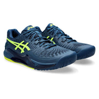 Load image into Gallery viewer, ASICS MEN&#39;S GEL-RESOLUTION 9 - (MAKO BLUE/SAFETY YELLOW)
