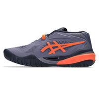 Load image into Gallery viewer, ASICS GEL RESOLUTION X MEN&#39;S TENNIS SHOE (GREYISH PURPLE/NOVA ORANGE)
