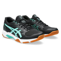Load image into Gallery viewer, ASICS GEL ROCKET 11 WOMEN&#39;S INDOOR COURT SHOE (BLACK/ILLUMINATE MINT)
