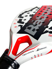 Load image into Gallery viewer, BABOLAT TECHNICAL VERON - JUAN LEBRON (WHITE/BLACK/RED)
