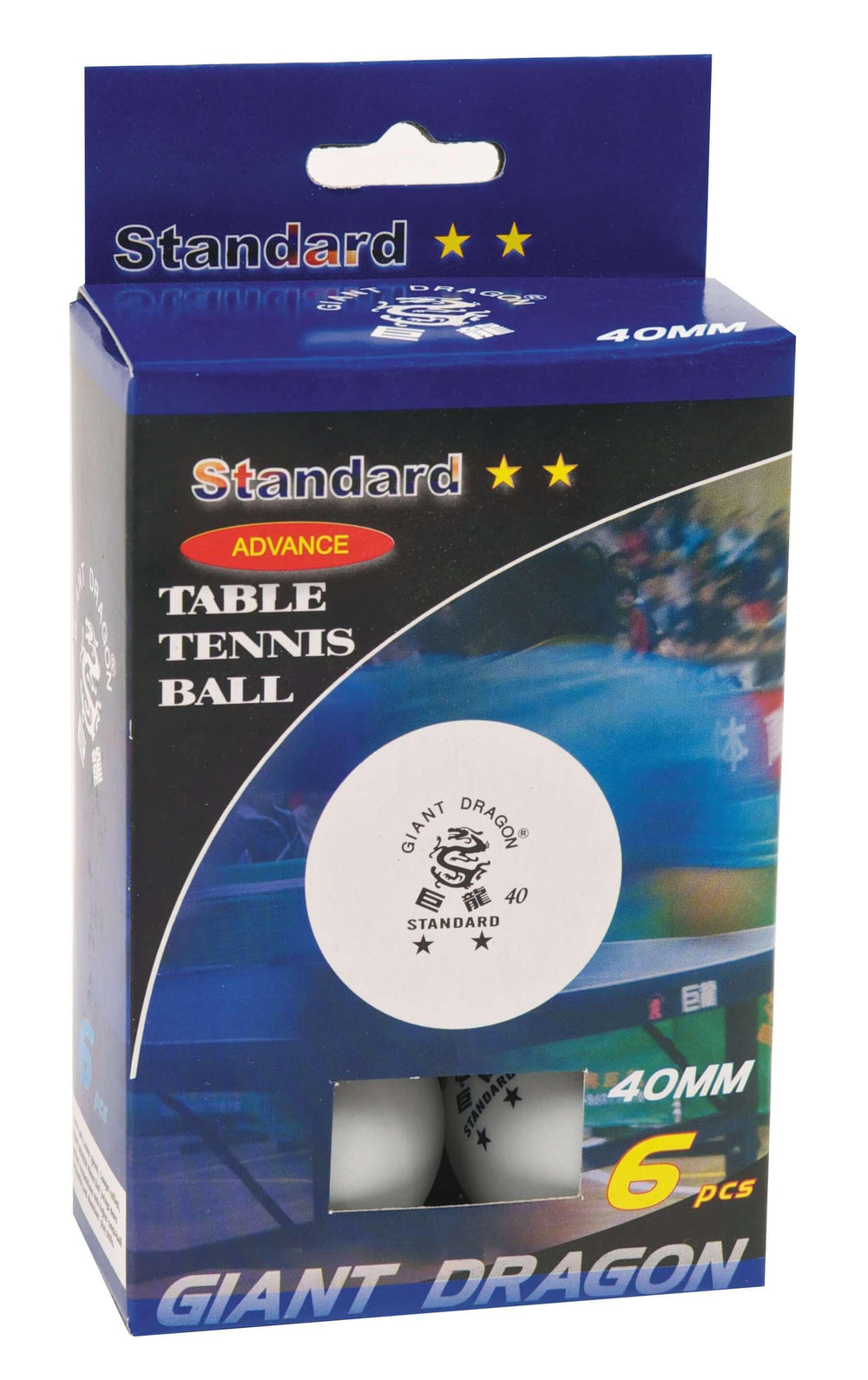 2 STAR TABLE TENNIS BALLS - PACK OF SIX - Marcotte Sports Inc
