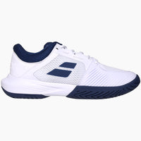 Load image into Gallery viewer, BABOLAT SFX 4 MEN'S TENNIS SHOES (WHITE/ESTATE BLUE)
