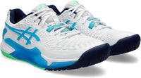 Load image into Gallery viewer, ASICS GEL-RESOLUTION 9 MEN&#39;S (WHITE/DIGITAL AQUA)
