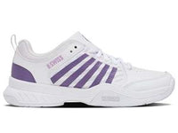 Load image into Gallery viewer, K-SWISS TENNIS WOMEN FOOTWEAR COURT EXPRESS 2 (WHITE-PURPLE-N.LAVENDER)
