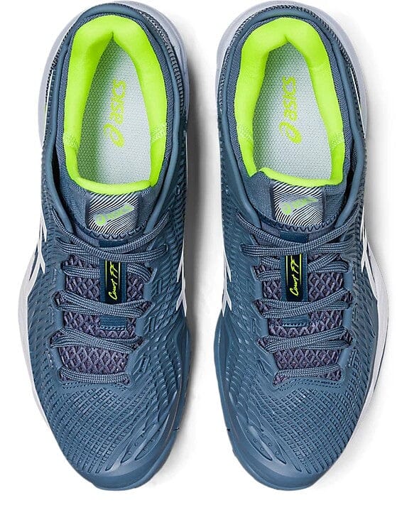 ASICS MEN'S COURT FF 3 (STELL BLUE/WHITE/YELLOW) - Marcotte Sports Inc