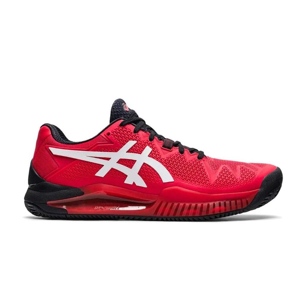 ASICS GEL RESOLUTION 8 (ELECTRIIC RED/WHITE) - Marcotte Sports Inc