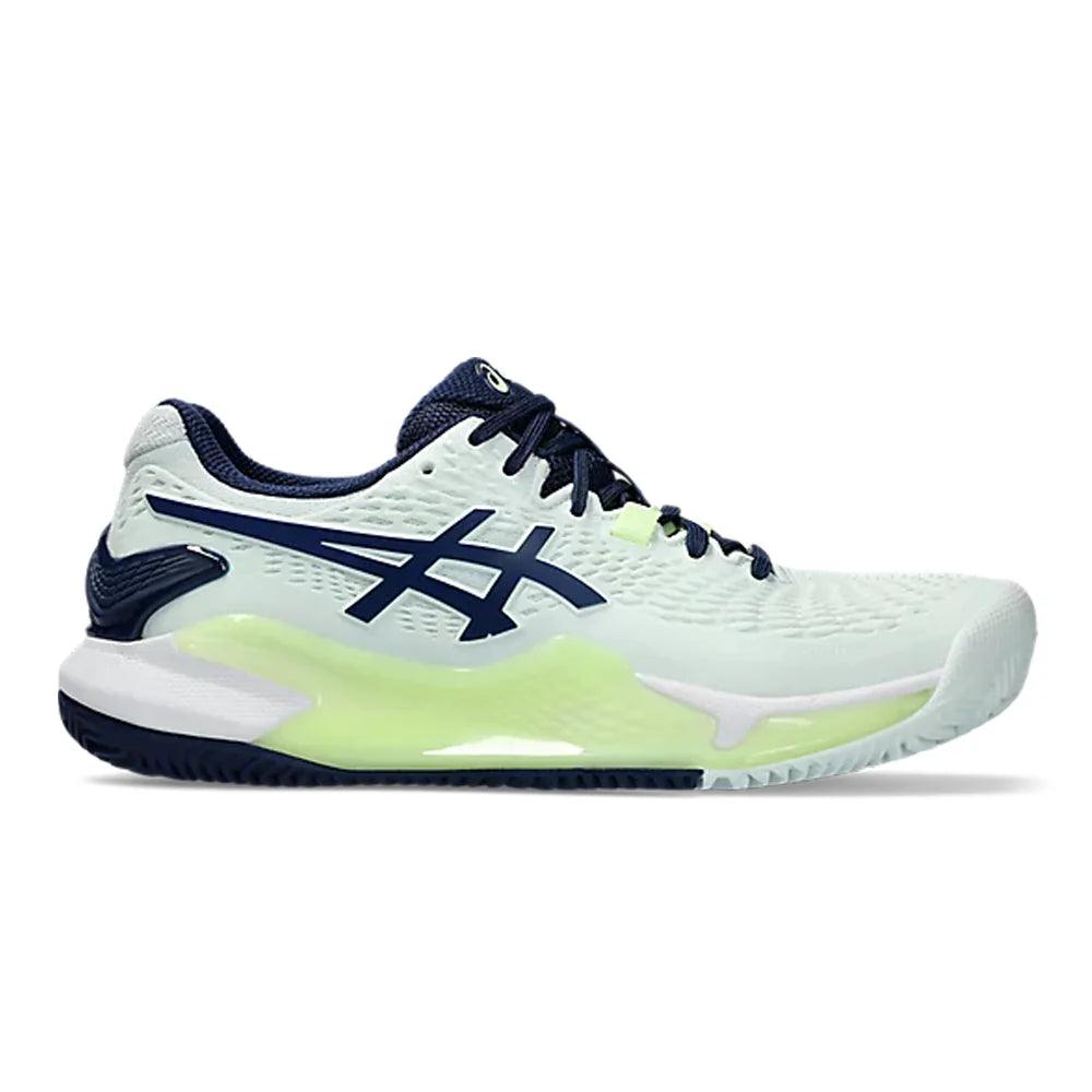 ASICS GEL RESOLUTION 9 CLAY (WOMEN'S) - PALE MINT/BLUE EXPANSE - Marcotte Sports Inc