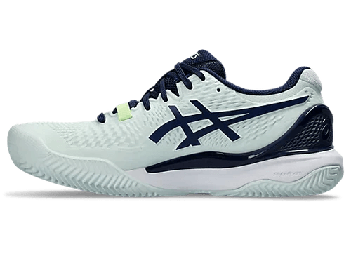 ASICS GEL RESOLUTION 9 CLAY (WOMEN'S) - PALE MINT/BLUE EXPANSE