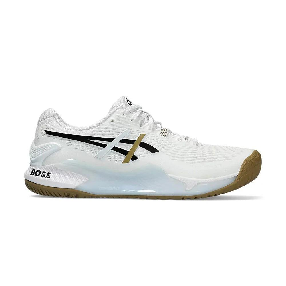 asics gel-resolution 9 men's tennis shoes white hugo boss