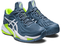 Load image into Gallery viewer, ASICS MEN&#39;S COURT FF3 (STELL BLUE/WHITE/YELLOW) - Marcotte Sports Inc
