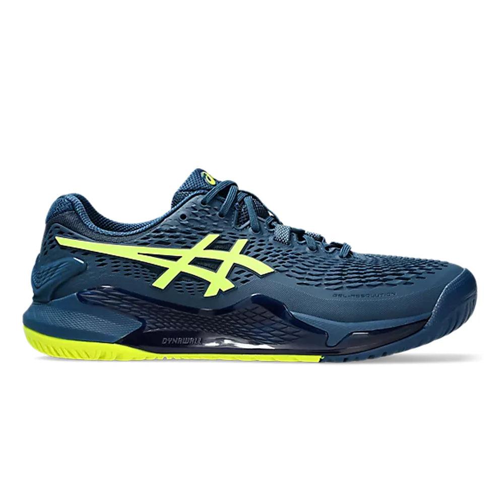 Asics men's gel-resolution 7 le tennis shoes black and silver best sale