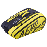 Load image into Gallery viewer, BABOLAT PURE AERO 12 PACK RACQUET BAG (BLACK/YELLOW) - Marcotte Sports Inc
