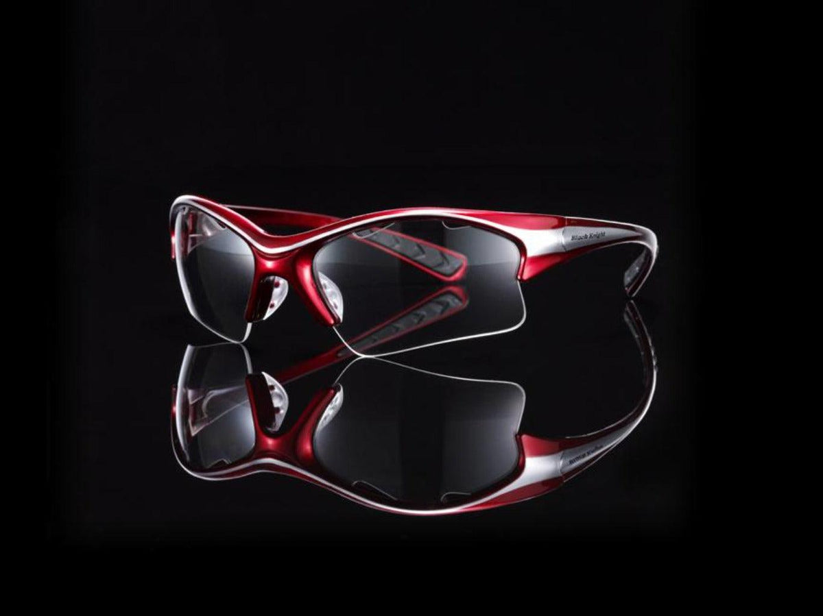 EYEGUARDS STILLETTO RED/SILVER - Marcotte Sports Inc