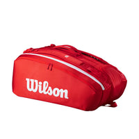 Load image into Gallery viewer, WILSON SUPER TOUR 15 PACK 2025 RACQUET BAG (RED)
