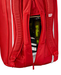 Load image into Gallery viewer, WILSON SUPER TOUR 15 PACK 2025 RACQUET BAG (RED)
