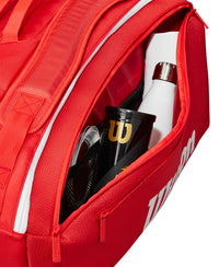 Load image into Gallery viewer, WILSON SUPER TOUR 15 PACK 2025 RACQUET BAG (RED)
