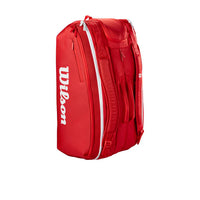 Load image into Gallery viewer, WILSON SUPER TOUR 15 PACK 2025 RACQUET BAG (RED)
