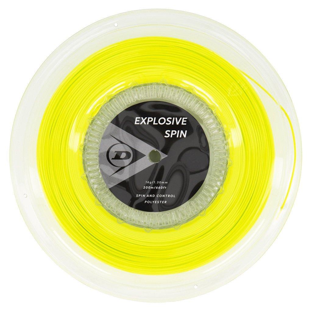 Dunlop Explosive Spin 16g Tennis String (Reel) Yellow