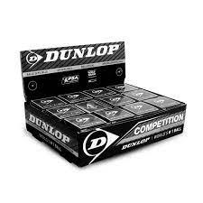 DUNLOP SQUASH BALL - COMPETITION (SINGLE YELLOW) 12 BALL BOX - Marcotte Sports Inc