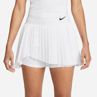 Charger l&#39;image dans la visionneuse de galerie, NIKE W NKCT DF ADVTG SKIRT PLTD (WHITE/BLACK) - Marcotte Sports Inc
