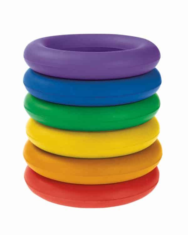 RAINBOW DECK RING SET OF 6 - Marcotte Sports Inc