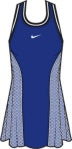 Load image into Gallery viewer, W NKCT SLAM DRESS USO (OLD ROYAL/WHITE)
