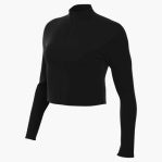Load image into Gallery viewer, W NK DF ZENVY FZ LS TOP (BLACK/COOL GREY)
