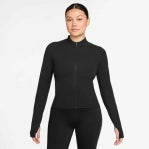 Load image into Gallery viewer, W NK DF ZENVY FZ LS TOP (BLACK/COOL GREY)
