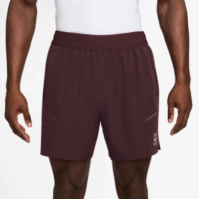 M NKCT DF ADVTG 6IN SHORT BURGUNDY CRUSH/WHITE