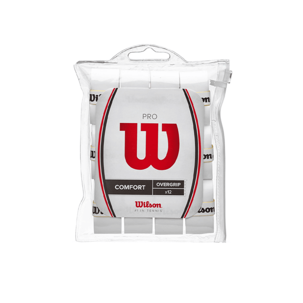 WILSON PRO OVERGRIP (PACK 12) WHITE - Marcotte Sports Inc