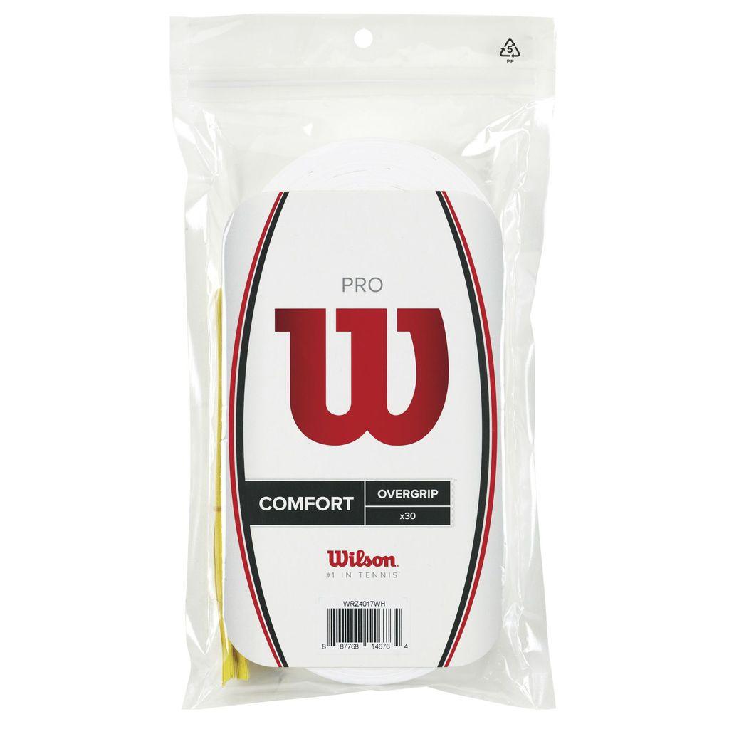 WILSON PRO OVERGRIP (PACK 30) WHITE - Marcotte Sports Inc