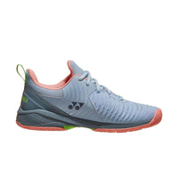 Load image into Gallery viewer, YONEX POWER CUSHION SONICAGE 3 WOMEN (GRAYISH BLUE/PINK) - Marcotte Sports Inc
