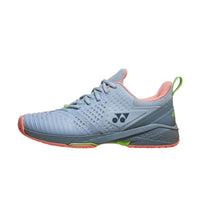 Load image into Gallery viewer, YONEX POWER CUSHION SONICAGE 3 WOMEN (GRAYISH BLUE/PINK) - Marcotte Sports Inc
